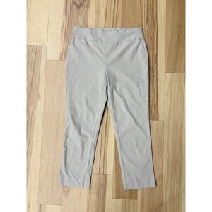 Chicos So Slimming Crop Khaki Tan Pull-On Pants Size 0 4 S